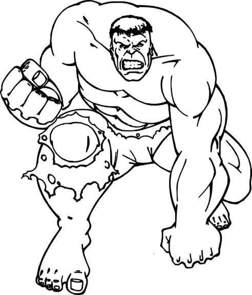 colorear hulk