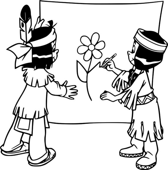 Yakari coloring page