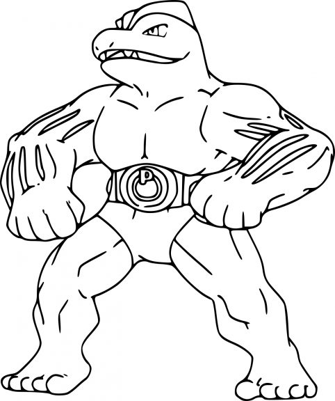 Omalovánka Machoke