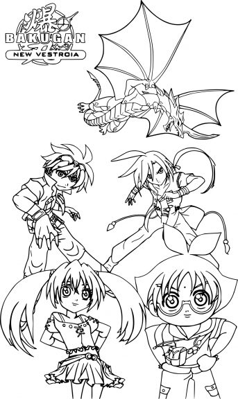 Dibujo de Bakugan para colorear