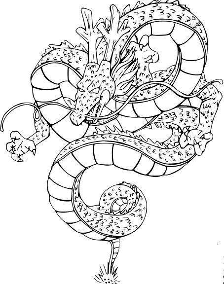 Coloring page Shenron DBZ