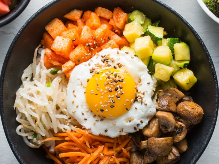 korejský bibimbap