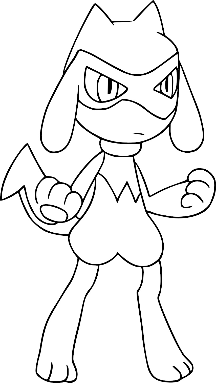 Coloriage Riolu Pokemon à Imprimer Et Colorier