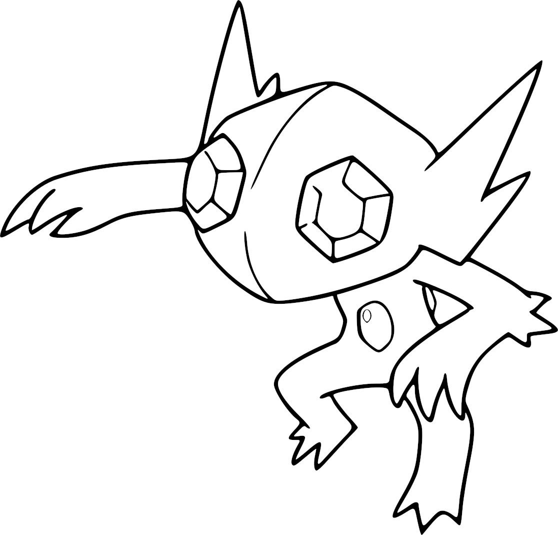 Tenefix Pokemon coloring page to print and color