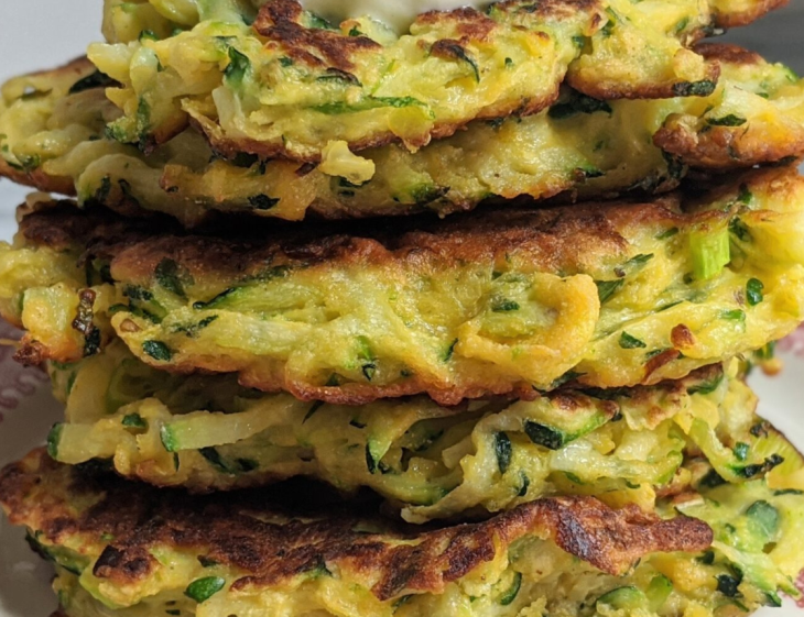 Vegan zucchini pancake