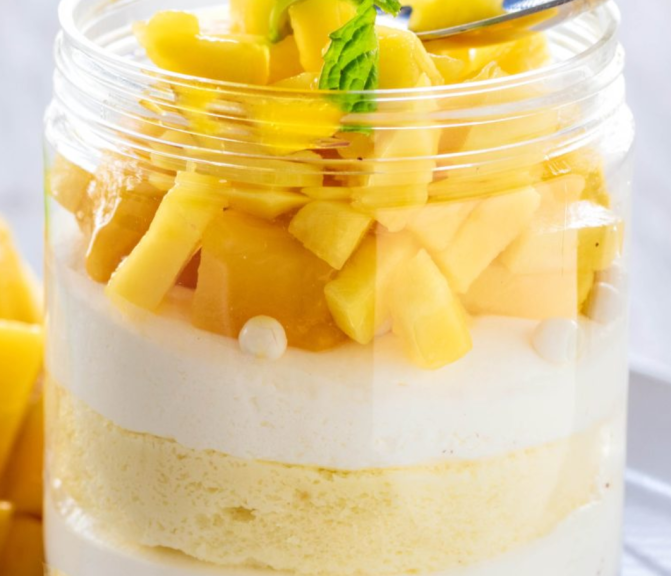 Mousse mangue crémeuse