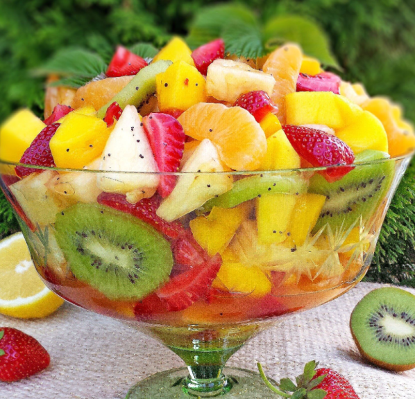 Ensalada de frutas tropicales