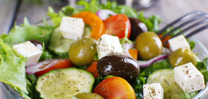 Eenvoudige Griekse salade