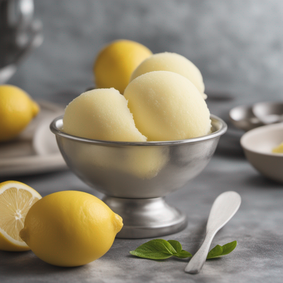 Citronový sorbet