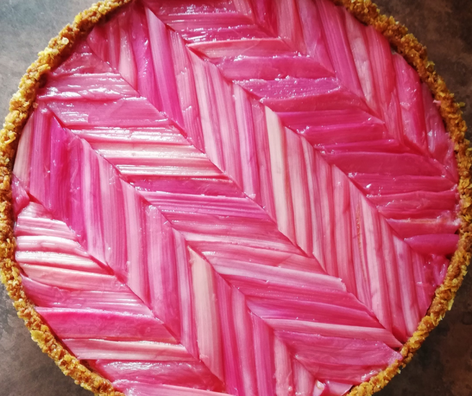 Rhubarb tart