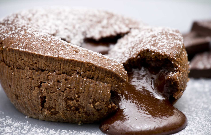 Chocolat fondant compote de pomme