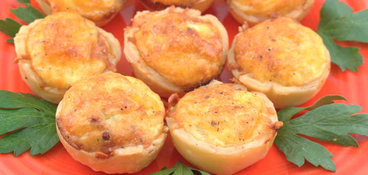 Mini-Quiches Lorraine sans pâte