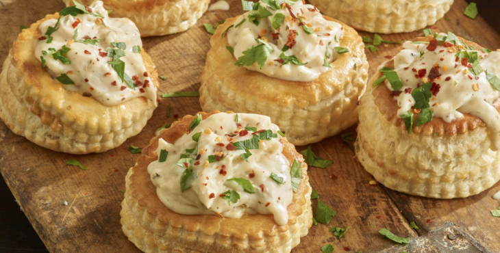 Vol-au-Vent zu Weihnachten